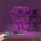 Diş Hekimi Hediye Kişiye Özel 3D Lamba - Masa Gece Lambası