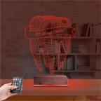 Diş Hekimi Hediye Kişiye Özel 3D Lamba - Masa Gece Lambası