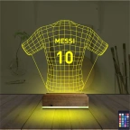 Futbol Forma Taraftar Kişiye Özel 3D Lamba - Masa Gece Lambası
