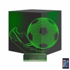 Futbol Topu Krampon Futbolcu Kişiye Özel 3D Lamba - Masa Gece Lambası
