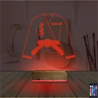 Karate Tekvando Judo Kişiye Özel 3D Lamba - Masa Gece Lambası