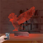 Kartal Taraftar Kişiye Özel 3D Lamba - Masa Gece Lambası