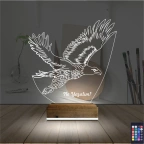 Kartal Taraftar Kişiye Özel 3D Lamba - Masa Gece Lambası