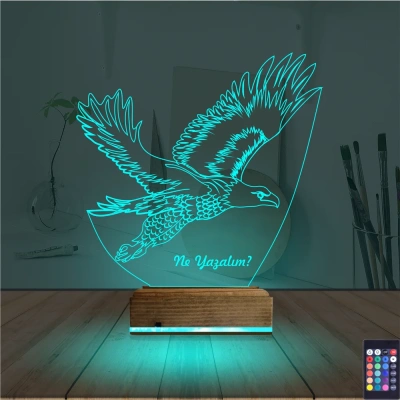 Kartal Taraftar Kişiye Özel 3D Lamba - Masa Gece Lambası