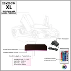 Spor Araba Lamborghini Kişiye Özel 3D Lamba - Masa Gece Lambası