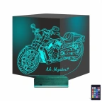 Motorsiklet Harley Motor Kişiye Özel 3D Lamba - Masa Gece Lambası