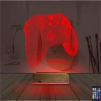 Joystick Oyun Konsolu Kişiye Özel 3D Lamba - Masa Gece Lambası