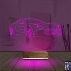 Spor Araba Aston Martin Kişiye Özel 3D Lamba - Masa Gece Lambası
