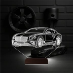 Araba Bentley Kişiye Özel 3D Lamba - Masa Gece Lambası