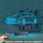 Araba Bentley Kişiye Özel 3D Lamba - Masa Gece Lambası