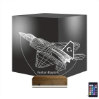 Uçak Pilot Kişiye Özel 3D Lamba - Masa Gece Lambası
