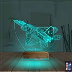 Uçak Pilot Kişiye Özel 3D Lamba - Masa Gece Lambası