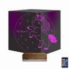 Unicorn At Çocuk Odası Kişiye Özel 3D Lamba - Masa Gece Lambası