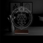 Astroloji Aslan Burcu Kişiye Özel 3D Lamba - Masa Gece Lambası