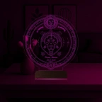 Astroloji Aslan Burcu Kişiye Özel 3D Lamba - Masa Gece Lambası