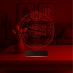 Astroloji Balık Burcu Kişiye Özel 3D Lamba - Masa Gece Lambası