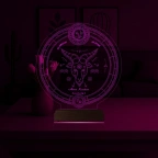 Astroloji Oğlak Burcu Kişiye Özel 3D Lamba - Masa Gece Lambası