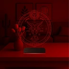 Astroloji Oğlak Burcu Kişiye Özel 3D Lamba - Masa Gece Lambası
