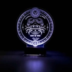Astroloji Yengeç Burcu Kişiye Özel 3D Lamba - Masa Gece Lambası