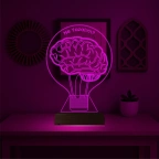 Ampul Beyin Idea Kişiye Özel 3D Lamba - Masa Gece Lambası