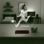 Futbolcu Hediye Kişiye Özel 3D Lamba - Masa Gece Lambası