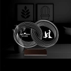 Alyans Yüzük Yıldönümü Kişiye Özel 3D Lamba - Masa Gece Lambası