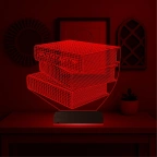 Öğretmene Hediye Kitap Kişiye Özel 3D Lamba - Masa Gece Lambası