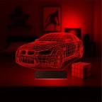 Spor Araba Bmw Tasarım Kişiye Özel 3D Lamba - Masa Gece Lambası