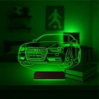 Audi Tasarım Kişiye Özel 3D Lamba - Masa Gece Lambası