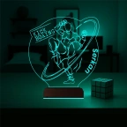 Kick Box Boksör Hediye Kişiye Özel 3D Lamba - Masa Gece Lambası