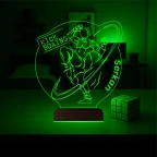 Kick Box Boksör Hediye Kişiye Özel 3D Lamba - Masa Gece Lambası