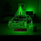 Araba Otomobil Bmw Kişiye Özel 3D Lamba - Masa Gece Lambası
