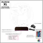 Unicon At Çocuk Odası Hediye Kişiye Özel 3D Lamba - Masa Gece Lambası