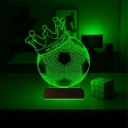 Futbol Topu Futbolcu Hediye Kişiye Özel 3D Lamba - Masa Gece Lambası