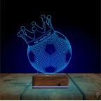 Futbol Topu Futbolcu Hediye Kişiye Özel 3D Lamba - Masa Gece Lambası