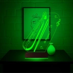 Kemençe Müzik Nota Müzisyen Hediye Kişiye Özel 3D Lamba - Masa Gece Lambası