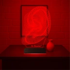 Kulak İşitme Tasarım Kişiye Özel 3D Lamba - Masa Gece Lambası