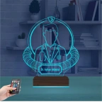 Doktor Hediye Tıp Erkek Kişiye Özel 3D Lamba - Masa Gece Lambası