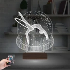 Jimnastik Jimlastik Kişiye Özel 3D Lamba - Masa Gece Lambası