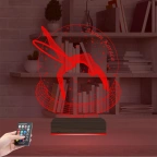 Jimnastik Jimlastik Kişiye Özel 3D Lamba - Masa Gece Lambası