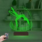 Jimnastik Jimlastik Kişiye Özel 3D Lamba - Masa Gece Lambası