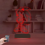 Sonic Çocuk Odası Hediye Kişiye Özel 3D Lamba - Masa Gece Lambası