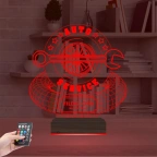 Araba Oto Tamirci Servis Kişiye Özel 3D Lamba - Masa Gece Lambası