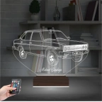 Fiat Tofaş Şahin Tofaşk Araba Kişiye Özel 3D Lamba - Masa Gece Lambası