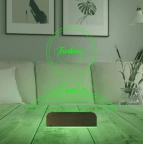 Ampul İdea Tasarım Kişiye Özel 3D Lamba - Masa Gece Lambası