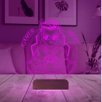 Oyuncu Gamer Tasarım Kişiye Özel 3D Lamba - Masa Gece Lambası
