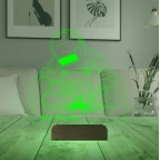 Kaynakçı Tasarım Kişiye Özel 3D Lamba - Masa Gece Lambası