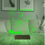 Kimyager Kimya Öğretmeni Hediye Kişiye Özel 3D Lamba - Masa Gece Lambası
