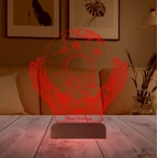 Kimyager Kimya Öğretmeni Hediye Kişiye Özel 3D Lamba - Masa Gece Lambası