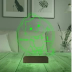 Yeni Doğan Erkek Bebek Hediye Kişiye Özel 3D Lamba - Masa Gece Lambası
